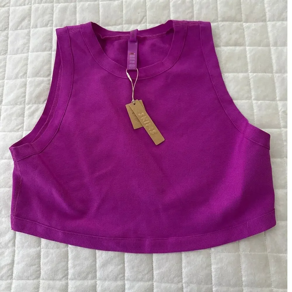 Skins Swim Womens 3X Purple Lollipop High Neck Tank Beach Resort